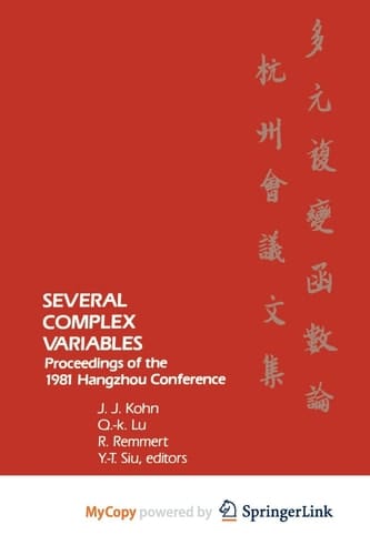 Several Complex Variables Proceedings of the 1981 Hangzhou Conference