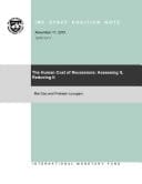 The Human Cost of Recessions Assessing It, Reducing It