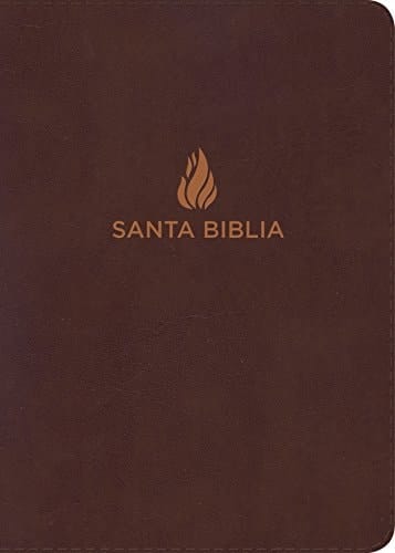 RVR 1960 Biblia Letra Grande Tamaño Manual Marrón, Piel Fabricada