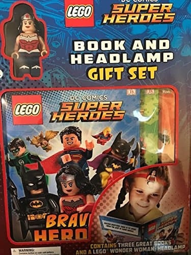 DC Comics Superheroes Wonder Woman Mini Figure , Book and Headlamp Gift Set