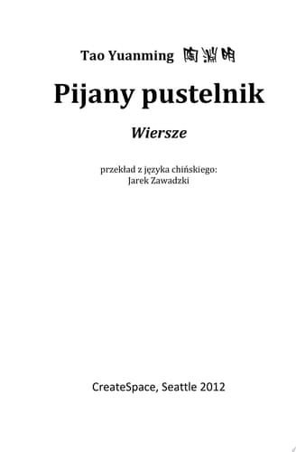 Pijany Pustelnik Wiersze
