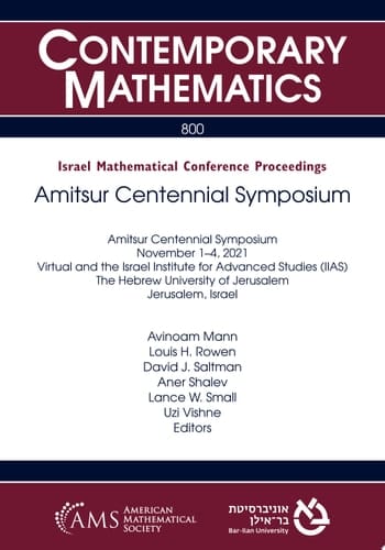 Amitsur Centennial Symposium