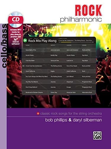 Rock Philharmonic Classic Rock for the String Orchestra (Cello & Bass), Book & CD