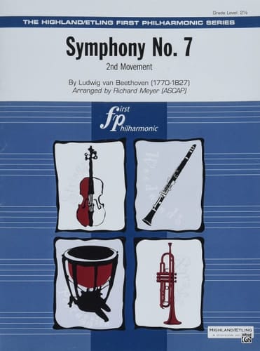 Symphony No. 7 2nd Movement, Conductor Score & Parts