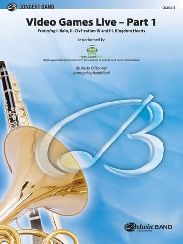 Video Games Live -- Part 1 Featuring: Halo / Civilization IV / Kingdom Hearts, Conductor Score & Parts