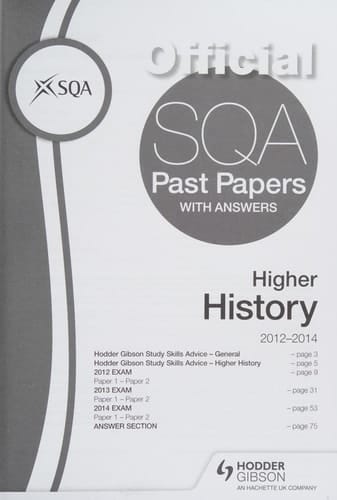 Higher History 2012-2014