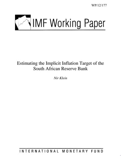 Estimating the Implicit Inflation Target of the South African Reserve Bank
