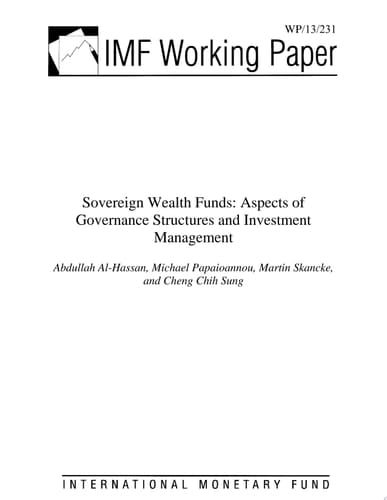 Sovereign Wealth Funds Aspects of Governance Structures and Investment Management