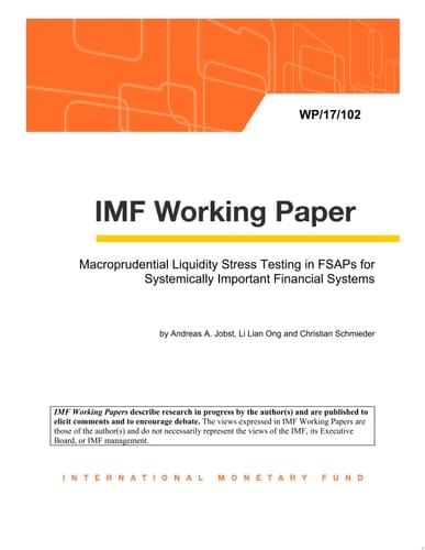 Macroprudential Liquidity Stress Testing in FSAPs for Systemically Important Financial Systems
