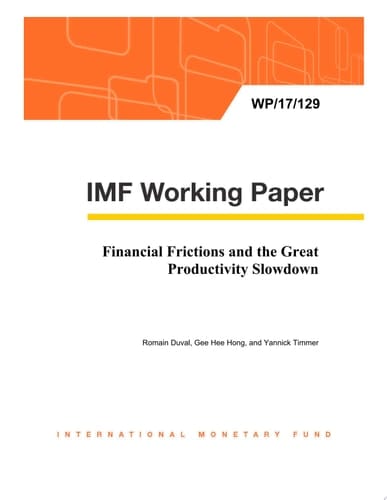 Financial Frictions and the Great Productivity Slowdown