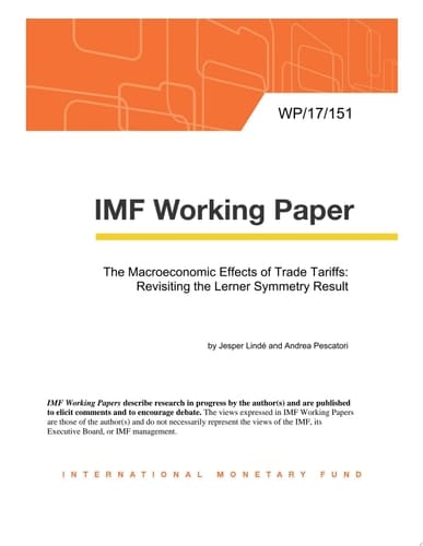 The Macroeconomic Effects of Trade Tariffs Revisiting the Lerner Symmetry Result