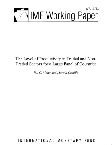 The Level of Productivity in Traded and Non-Traded Sectors for a Large Panel of Countries