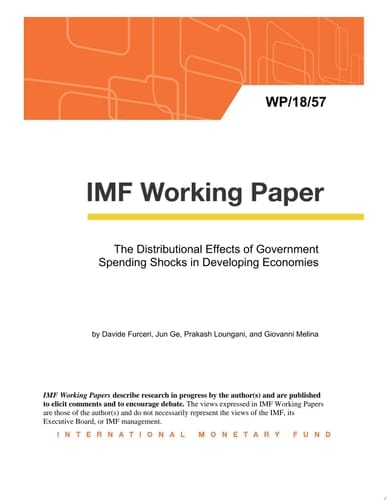 The Distributional Effects of Government Spending Shocks in Developing Economies