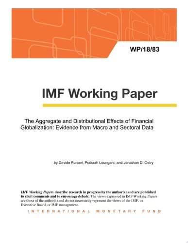 The Aggregate and Distributional Effects of Financial Globalization: Evidence from Macro and Sectoral Data