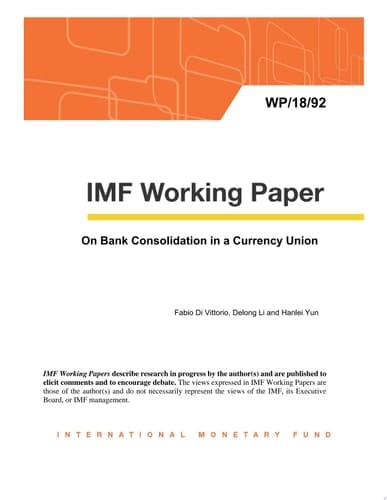 On Bank Consolidation in a Currency Union