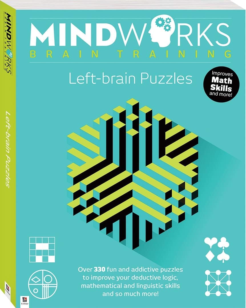 Mindworks Brain Training Over 320 puzzles Bind-up Left Brain 2019 Year Edition Paperback