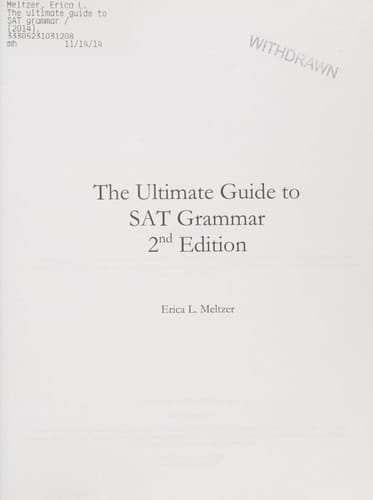 The Ultimate Guide to SAT Grammar