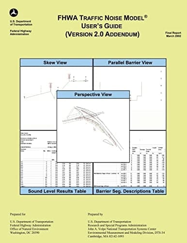 FHWA Traffic Noise Model User's Guide- Version 2. 0 Addendum
