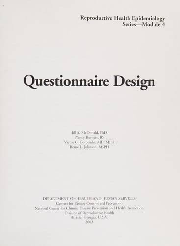Questionnaire Design