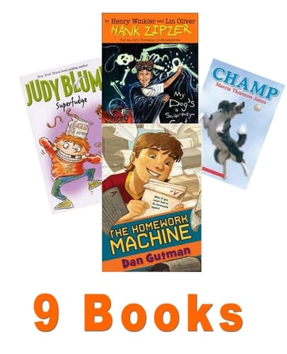 Book Sets for Kids: The Homework Machine; Hank Zipper #10; Joey Pigza Loses Control