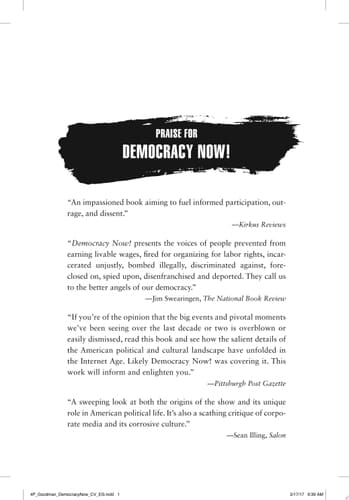 Democracy Now! Twenty Years Covering the Movements Changing America