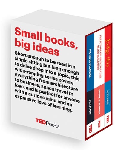 TED Books Box Set: The Creative Mind The Art of Stillness, The Future of Architecture, and Judge This