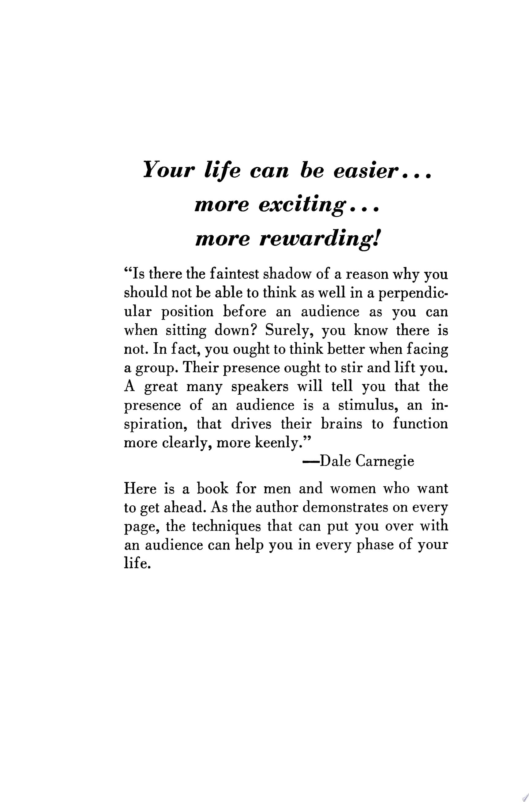 How to Develop Self-Confidence and Influence People by Public Speaking