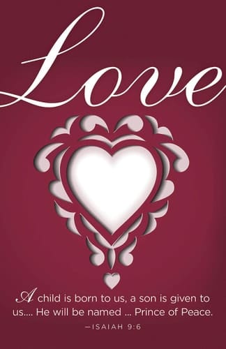 Love Paper Art Advent Bulletin (Pkg of 50)