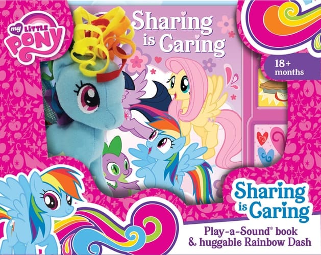 My Little Pony Book and Plush Rainbow-O/P