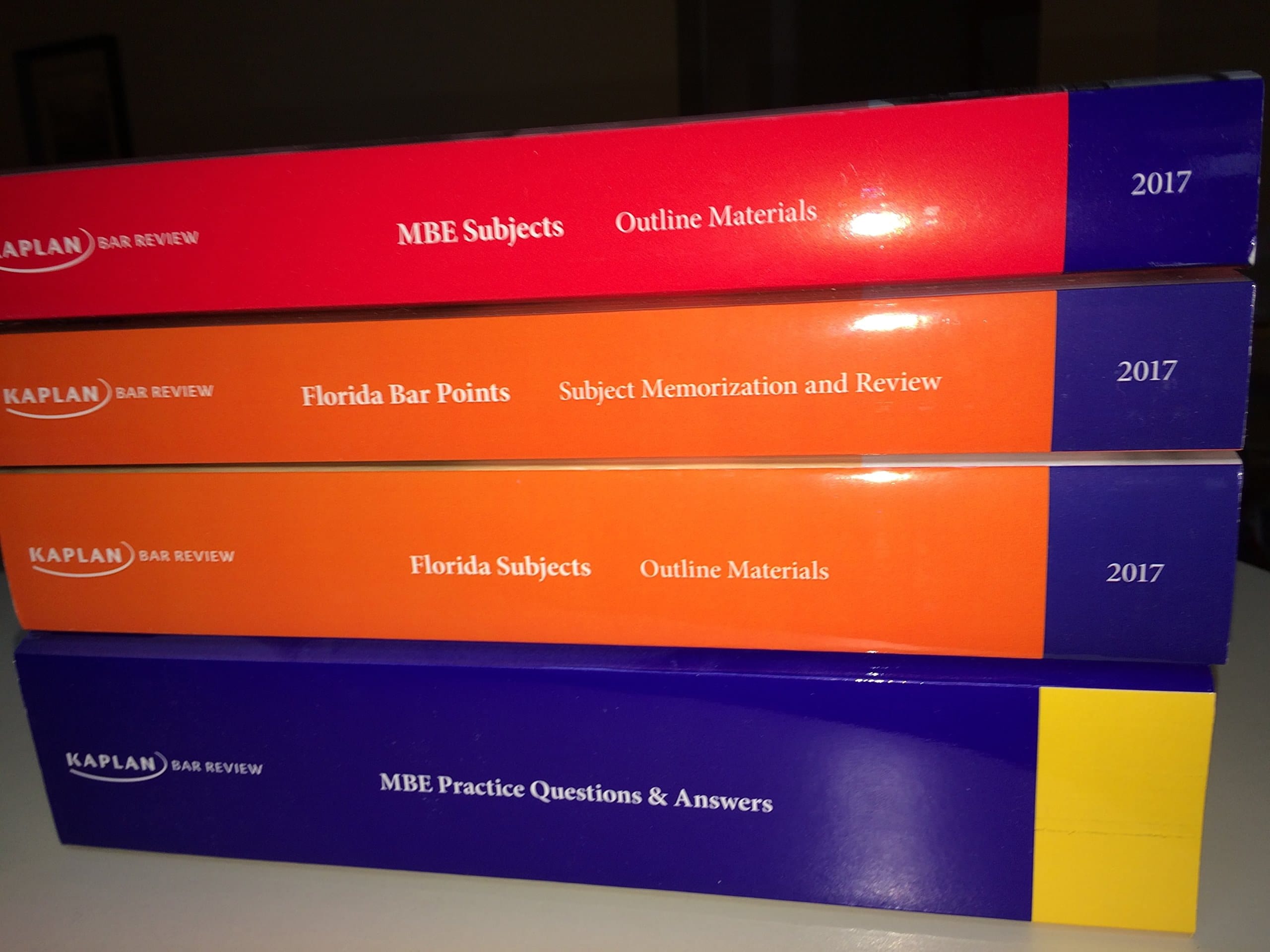 KAPLAN FLORIDA BAR REVIEW PREP + MBE WORKBOOK OUTLINES FLORIDA SUBJECTS BAR POINTS - 2017 BRAND NEW