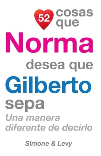 52 Cosas Que Norma Desea Que Gilberto Sepa Una Manera Diferente de Decirlo