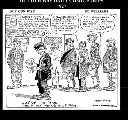 Out Our Way Daily Comic Strips 1927 (B&W) Cartoon Comic Strips 1927