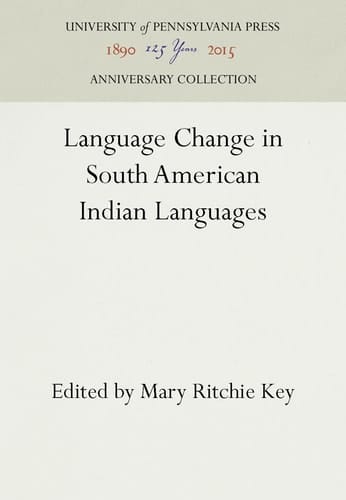 Language Change in South American Indian Languages