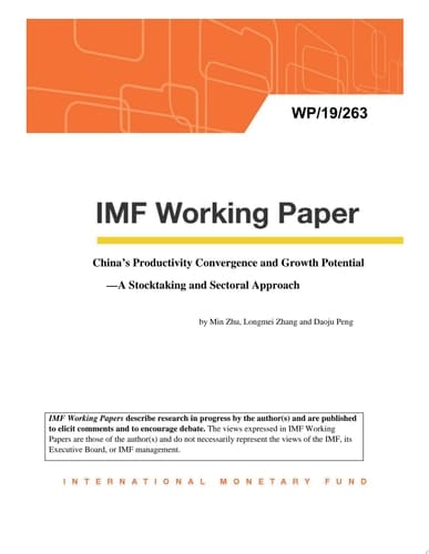 China’s Productivity Convergence and Growth Potential—A Stocktaking and Sectoral Approach
