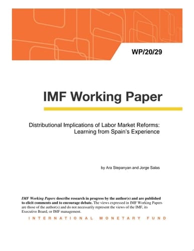 Distributional Implications of Labor Market Reforms: Learning from Spain's Experience
