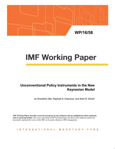 Unconventional Policy Instruments in the New Keynesian Model