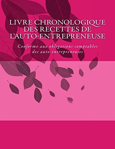 Livre Chronologique des Recettes de L'auto-Entrepreneuse Conforme Aux Obligations Comptables des Auto-Entrepreneuses