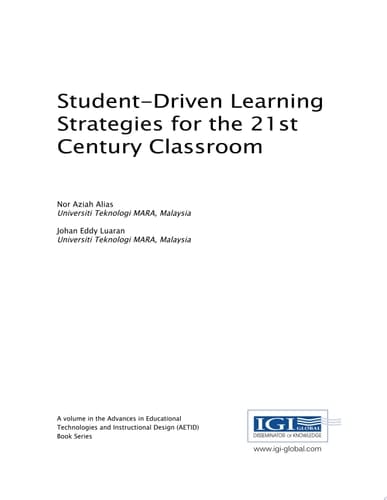 Student-Driven Learning Strategies for the 21st Century Classroom