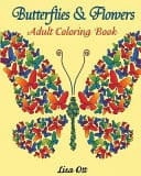 Butterflies and Flowers Adult Coloring Book