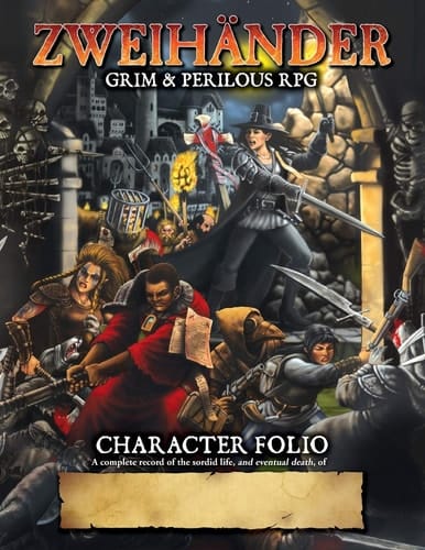 ZWEIHANDER Grim & Perilous RPG Character Folio