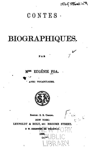 Contes Biographiques
