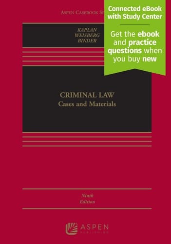 Criminal Law Cases and Materials