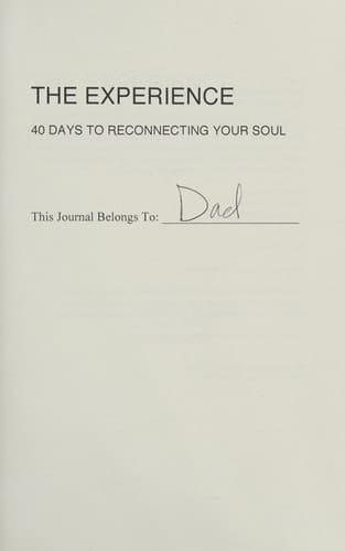 The Experience 40 Days to Reconnecting Your Soul