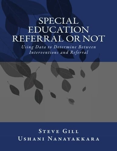 Special Education Referral Or Not Using Data to Determine Between Interventions and Referral