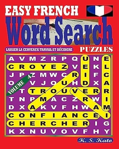 EASY FRENCH Word Search Puzzles. Vol. 4