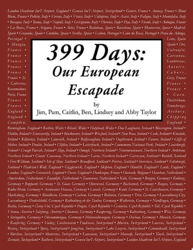 399 Days Our European Escapade