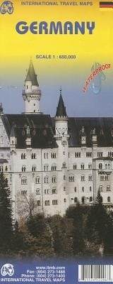 Germany Travel Reference Map (Wp) 1:650,000
