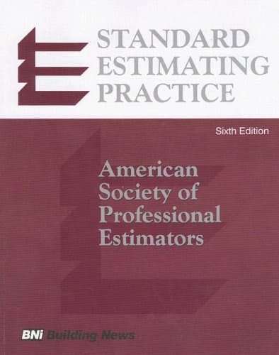 Standard Estimating Practice American Society of Professional Estimators