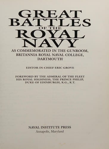 Great Battles of the Royal Navy: As Commemorated in the Gunroom, Britannia Royal Naval College, Dartmouth
