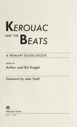 Kerouac and the Beats A Primary Sourcebook